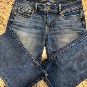 American Eagle Outfitters Women's Dark Blue Skinny Jeans
